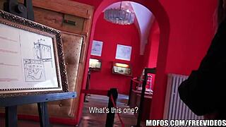 A beautiful brunette gets fucked in public in the Czech Republic