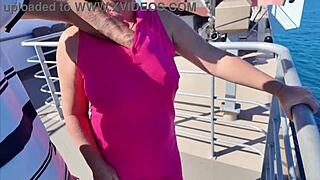 Stepmom flashing bold in public, reliving hot vacation vibes with stepson! 😍