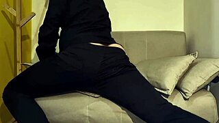 Dirty talk and panty sniffing in an amateur video