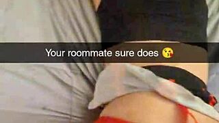 Cuckold couple's steamy anal action on Snapchat