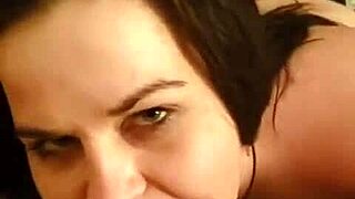Kandy Kane's deepthroat blowjob and fucking scene with her wife