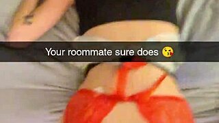 Cuckold couple's steamy anal action on Snapchat