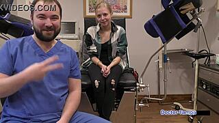 Ava Siren's first gynecological examination with Dr. Tampa