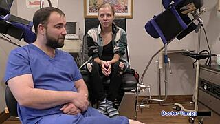 Ava Siren's first gynecological examination with Dr. Tampa