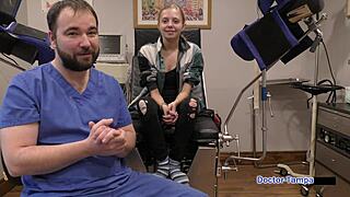 Ava Siren's first gynecological examination with Dr. Tampa