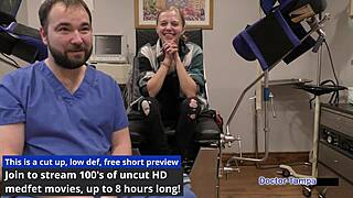 Ava Siren's first gynecological examination with Dr. Tampa