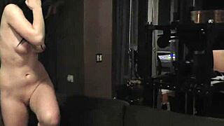 Ella Martin's tight pussy gets a fingering and gaping scene