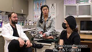 Jasmine Rose's natural tits and ass get a facial in this blowjob scene