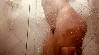 Big tits and ass worship in a bathroom fetish scene