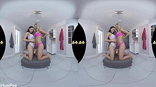 Virtualpee - European lesbians engage in fetishistic behavior