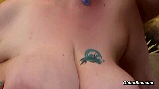 Big tits homemade brunette gets facial in this video