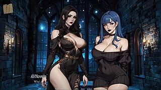 Beautiful women with perfect shapes play erotic games