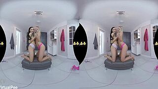 Virtualpee - European lesbians engage in fetishistic behavior