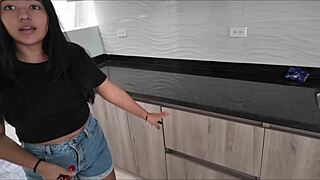 A horny realtor from Colombia satisfies my sexual desires in a first-time experience