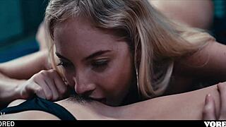 Kelly Collins gets lezsed and screwed by Bella
