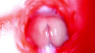 Watch camera inside pussy almost cum in 4K