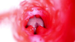 Watch camera inside pussy almost cum in 4K