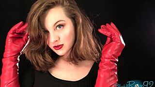 Housewife Dirty Talk with Gloves Skirt Piercing and Hairy Pussy Flashing!