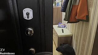 A lonely woman seduces a Russian soldier to get fucked