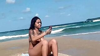 Nude on the beach with the right to black guys with talents