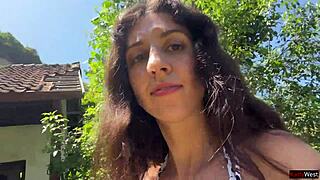 walking with hot cum on my face on a public beach full of people - cumwalk