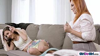 Stepmom tickles me until I squirt
