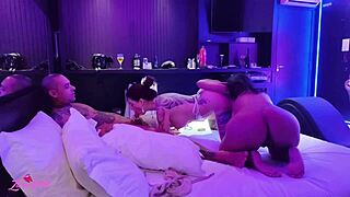 Cute couple in motel for great sex