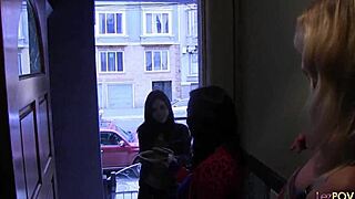 Two older lesbians teach young girl messy, amazing fun