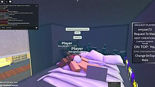An Egyptian girl was fucking in the Roblox game condo with someone
