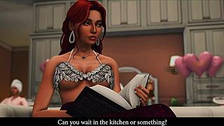 A hot shemale is fucking with her stepdaughter's future husband - Sims 4