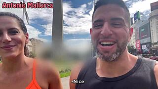 Hot and sexy sporty girl from Argentina gets picked up by a lucky guy - Babes