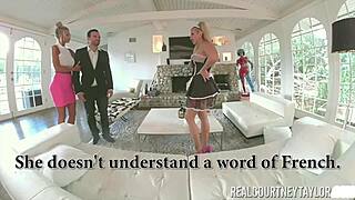 blonde whores courtney taylor tease with big maid ass