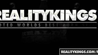 RealityKings showcases Penny Hart and Tyler Steel in a wild street blowjob scene.
