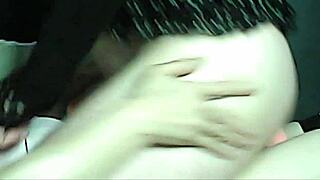 brunette fucks boyfriend in role play.