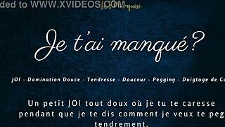 French Girl Gives Jerk Off Instructions While Pegging