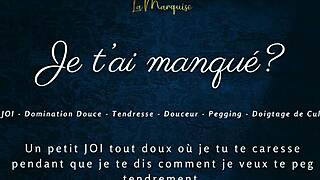 French Girl Gives Jerk Off Instructions While Pegging