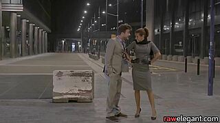 An interracial threesome with a spitroast and gapping for a hot euro babe