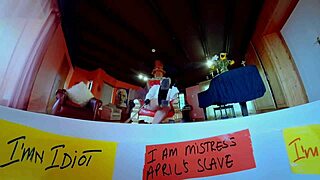 Dominatrix Mistress April, Girl from Ipanema, shows off huge horny holes for double fisting