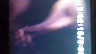 A guy filmed his girlfriend making a blowjob with a camcorder