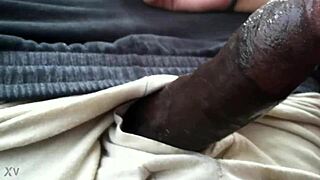 Girl Jessica tried to take man's dick in her throat