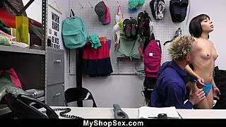 A young woman got into a tight spot