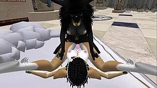 hey that egyptian lady bastet is totally dominating her servant girl