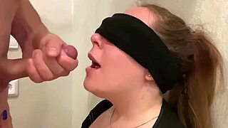 hard deep oral sex with a beautiful redhead, cum dripping everywhere