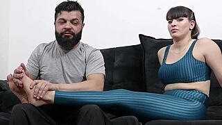 Personal trainer seduces student, fucks wife's ass in front of cuckold.