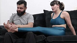 Personal trainer seduces student, fucks wife's ass in front of cuckold.