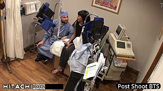 Intriguing doctor uses vibrator on patient for intense orgasm therapy