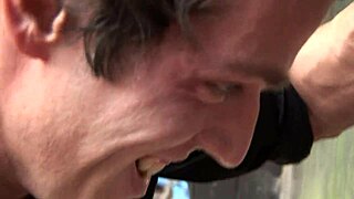 Brunette Milf Threesome Riding in Forest