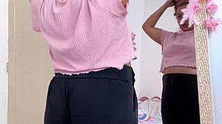 I feel so aroused and excited as this chubby babe farts sensually while preparing for her hot date with intense emotions