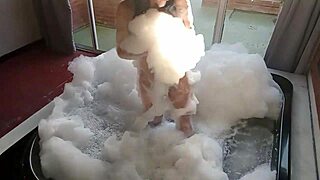 i spied on that curvy brunette bathing then fucked her big ass and buried my cock deep in her anus