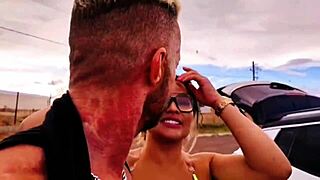 Stepmother caught me with her car outdoors